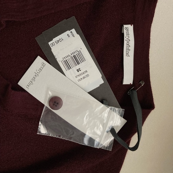 NWT Gentry Portofino long cashmere cardigan - Picture 5 of 7